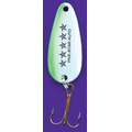 Lucky Strike  Mini Lure In A Tube (White & Green Edge)